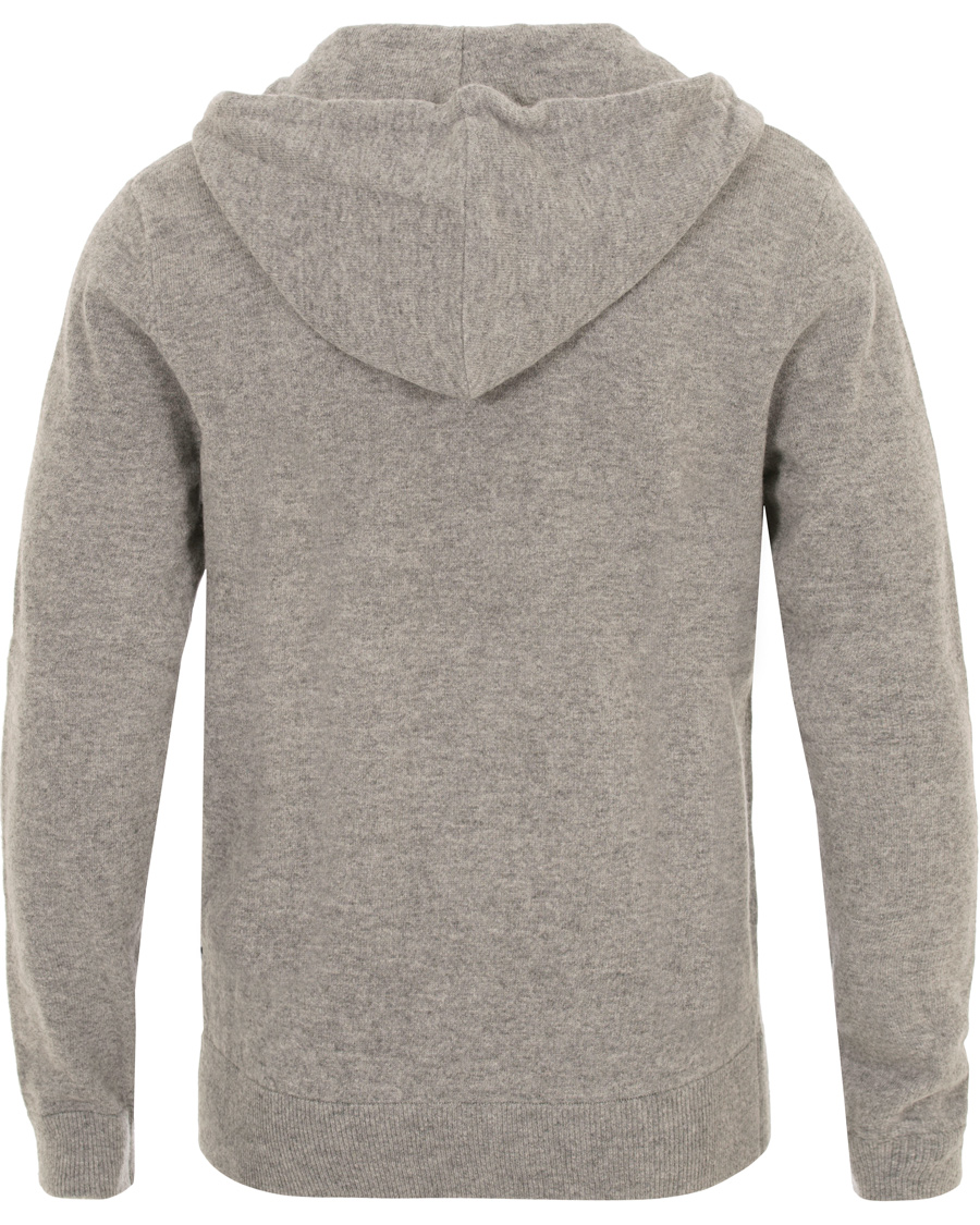 Herre | Trøjer | NN07 | Wool Full Zip Hoodie Light Grey
