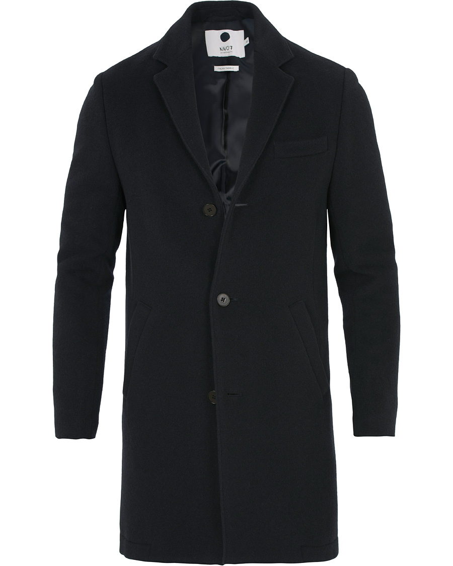 Herre | Jakker | NN07 | Aaron Wool Coat Navy