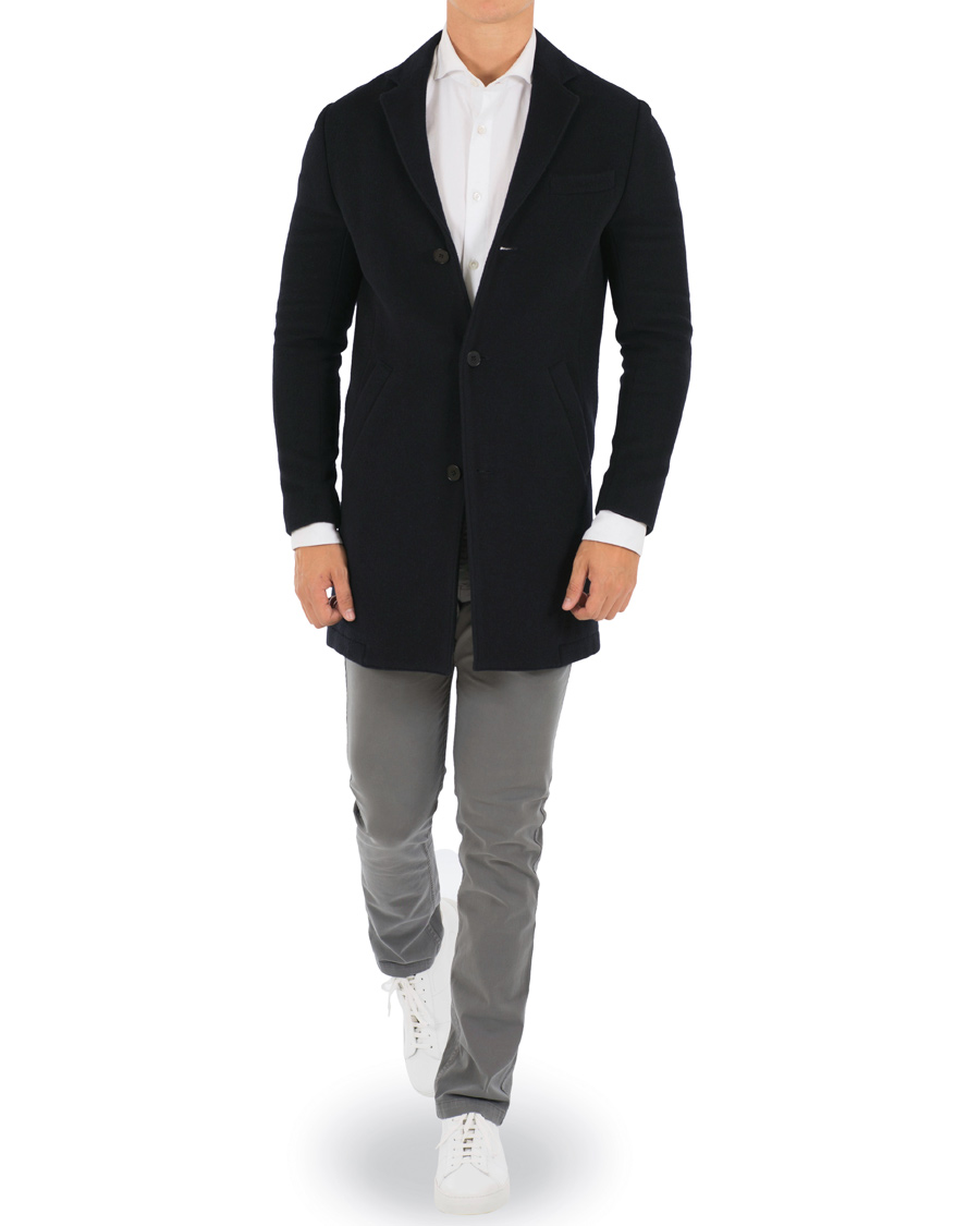Herre | Jakker | NN07 | Aaron Wool Coat Navy