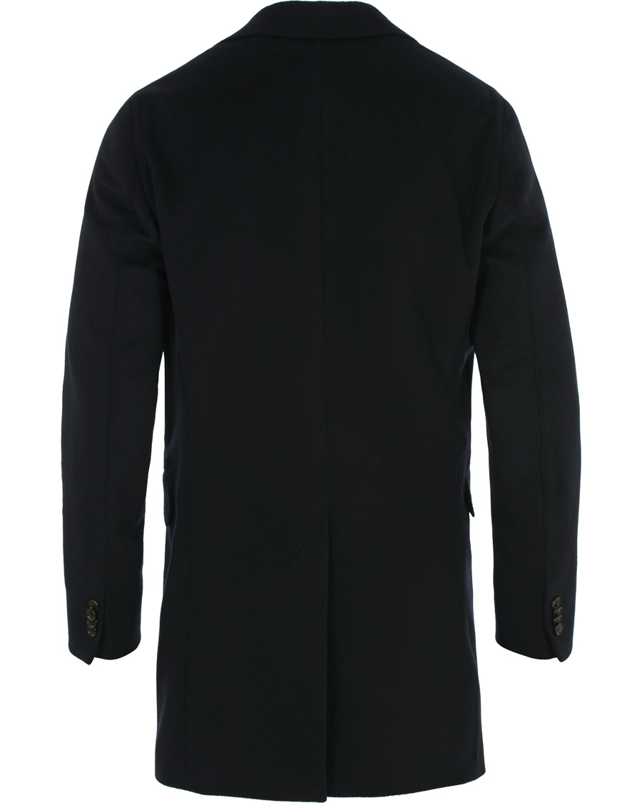 Herre | Jakker | Oscar Jacobson | Saks Wool Coat Navy