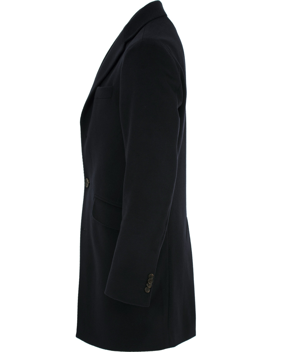 Herre | Jakker | Oscar Jacobson | Saks Wool Coat Navy