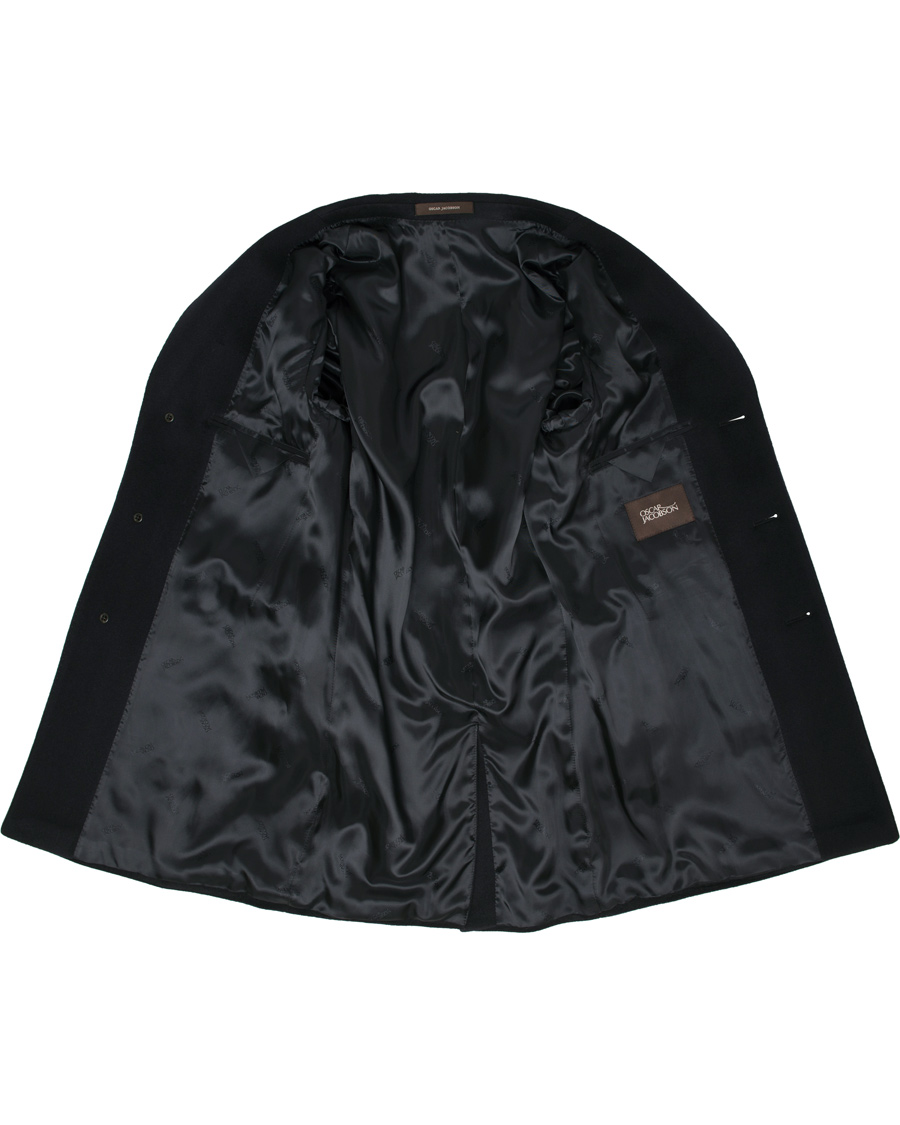 Herre | Jakker | Oscar Jacobson | Saks Wool Coat Navy