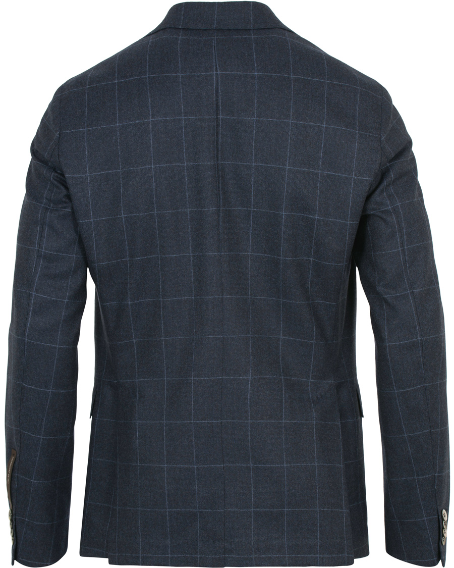 Herre | Jakkesæt | Oscar Jacobson | Egel Wool Check Suit Navy
