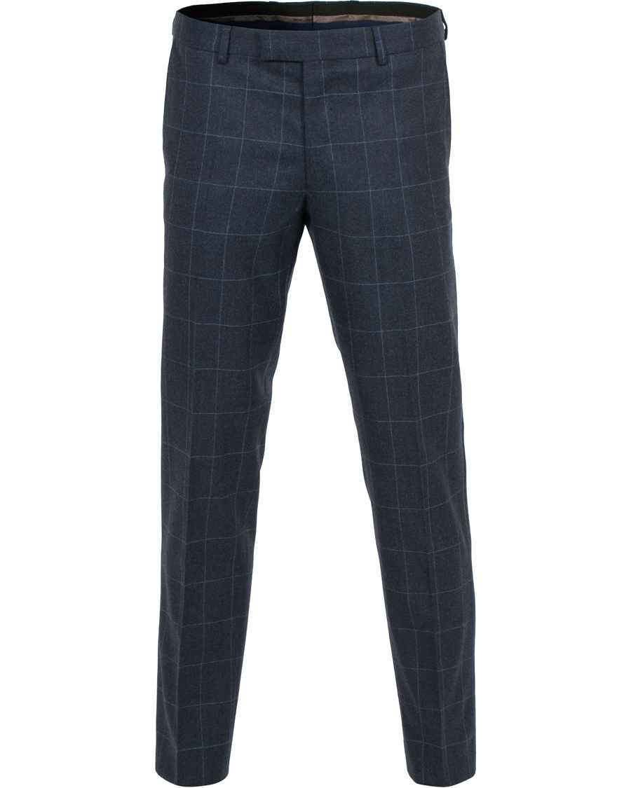 Herre | Jakkesæt | Oscar Jacobson | Egel Wool Check Suit Navy
