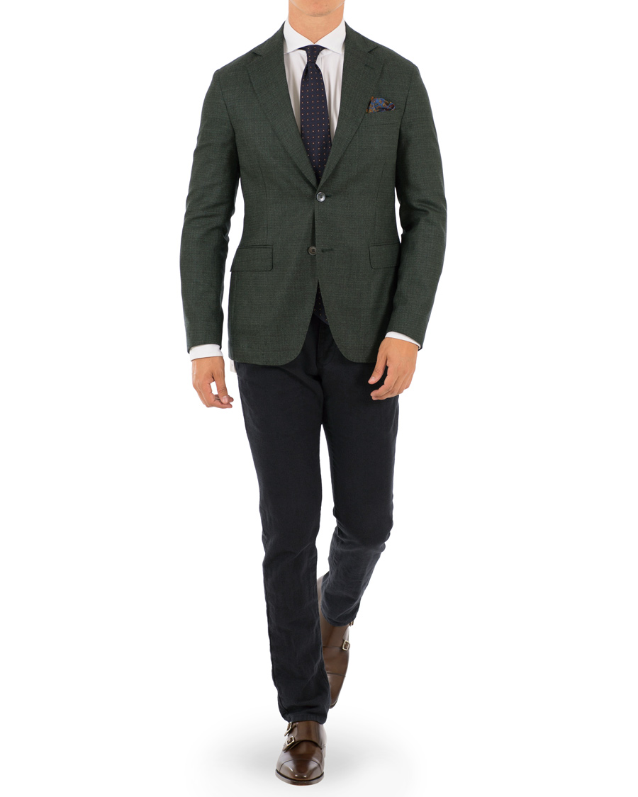 Herre | Blazere & jakker | Oscar Jacobson | Egel Wool Blazer Green
