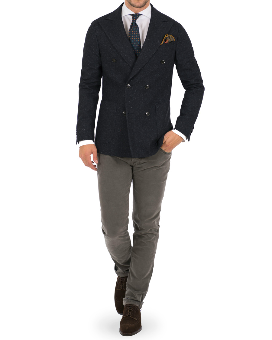 Herre | Blazere & jakker | Oscar Jacobson | Erik Double Breasted Blazer Navy