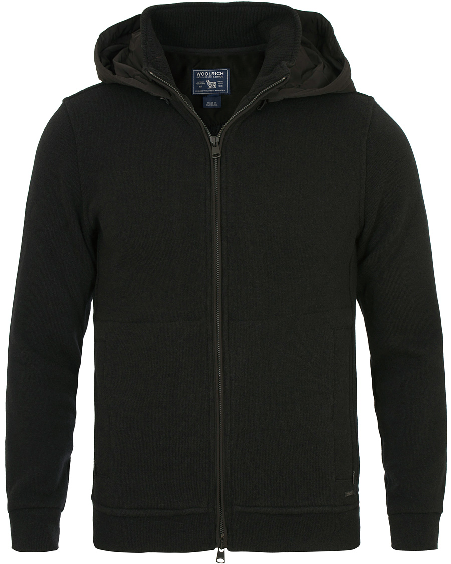 Herre | Trøjer | Woolrich | Catskill Wool Hoodie Black