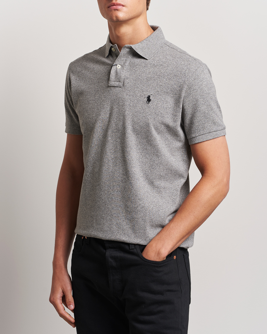 Men | Clothing | Polo Ralph Lauren | Custom Slim Fit Polo Canterbury Heather