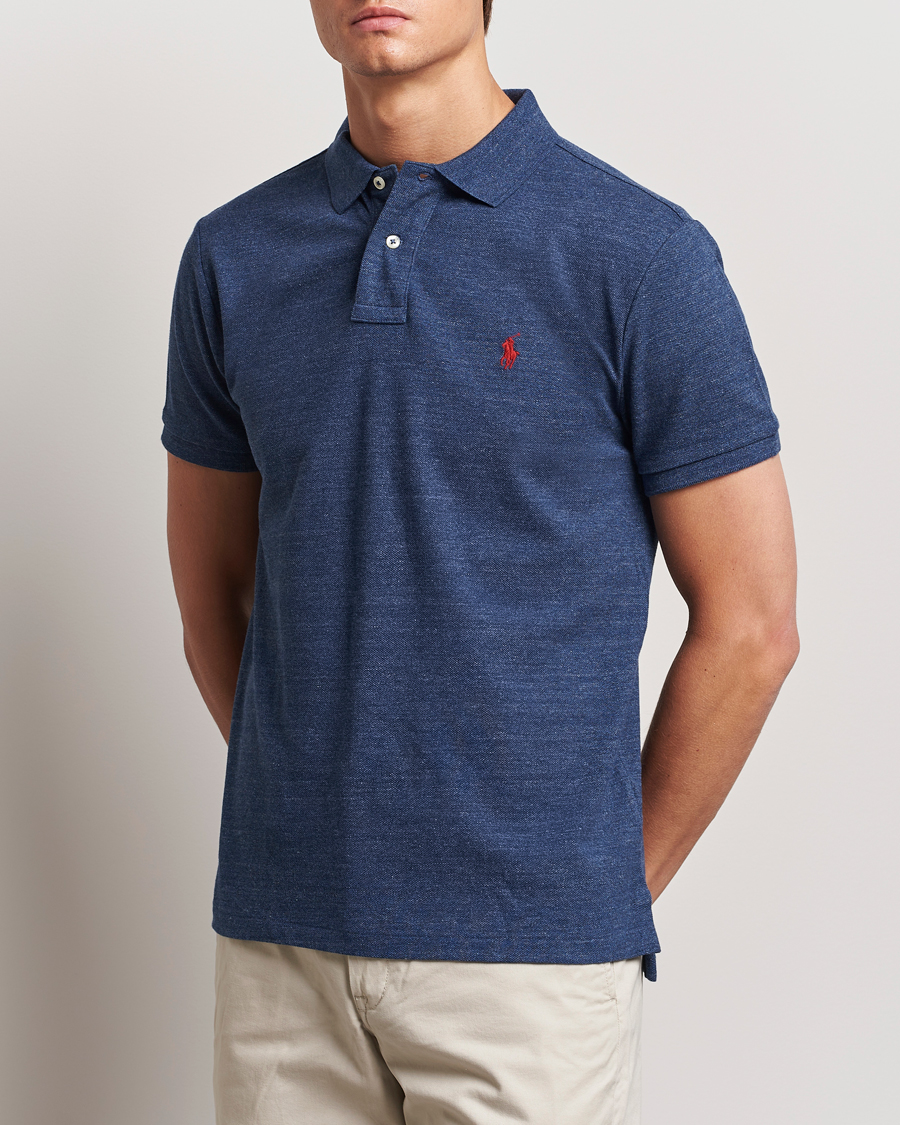 Herre | Kortærmede polotrøjer | Polo Ralph Lauren | Custom Slim Fit Polo Classic Royal Heather