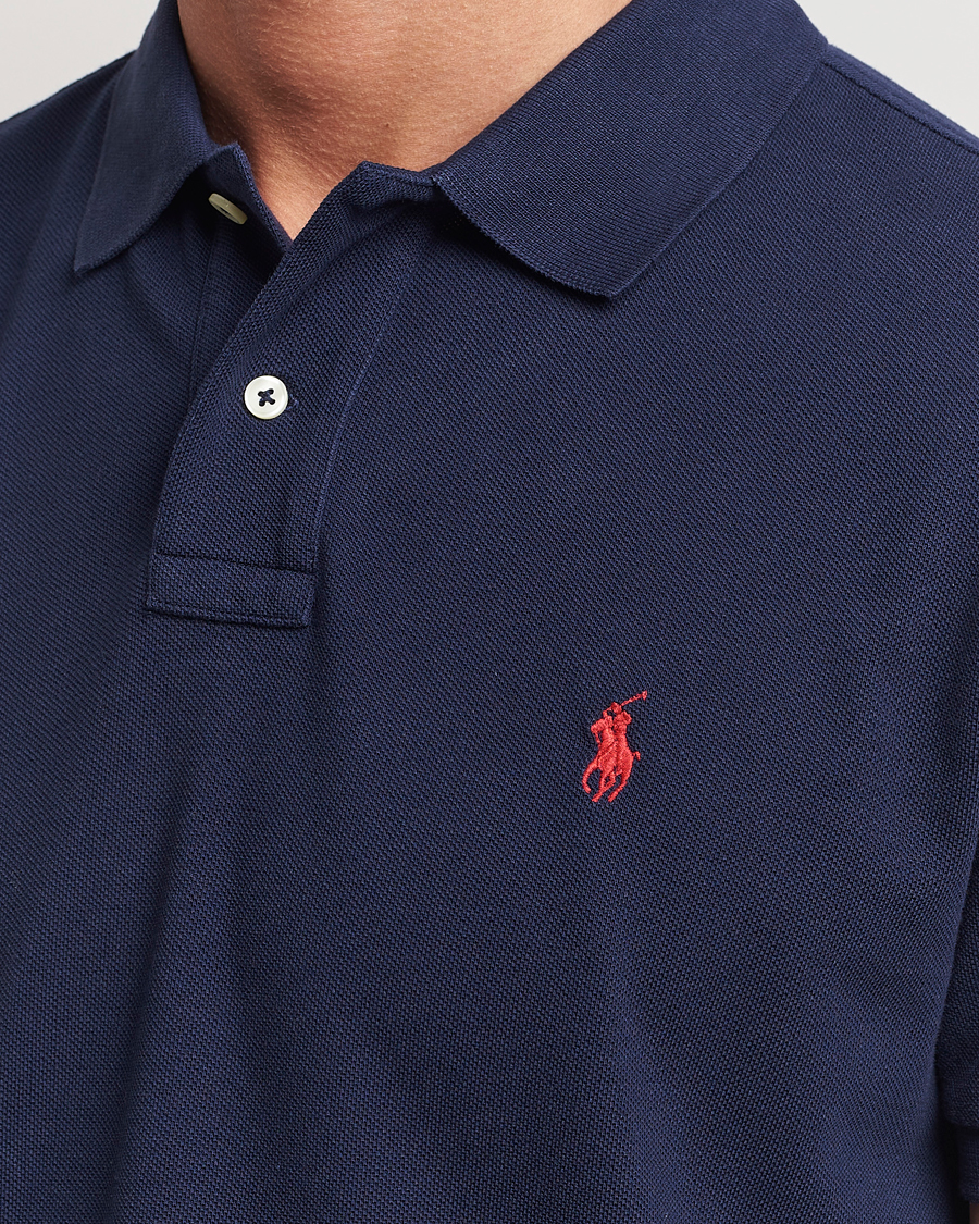 Herre | Polotrøjer | Polo Ralph Lauren | Custom Slim Fit Polo Newport Navy