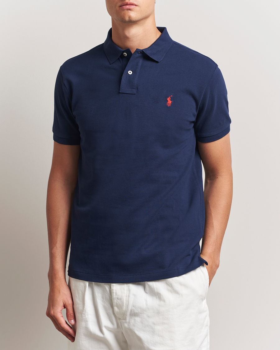 Herre | Polotrøjer | Polo Ralph Lauren | Slim Fit Polo Newport Navy