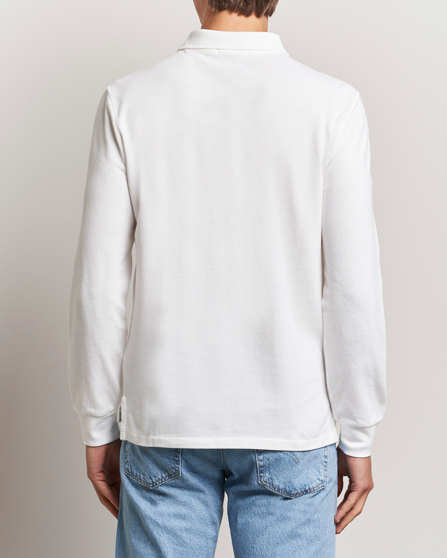 Herre | Polotrøjer | Polo Ralph Lauren | Custom Slim Fit Long Sleeve Polo White