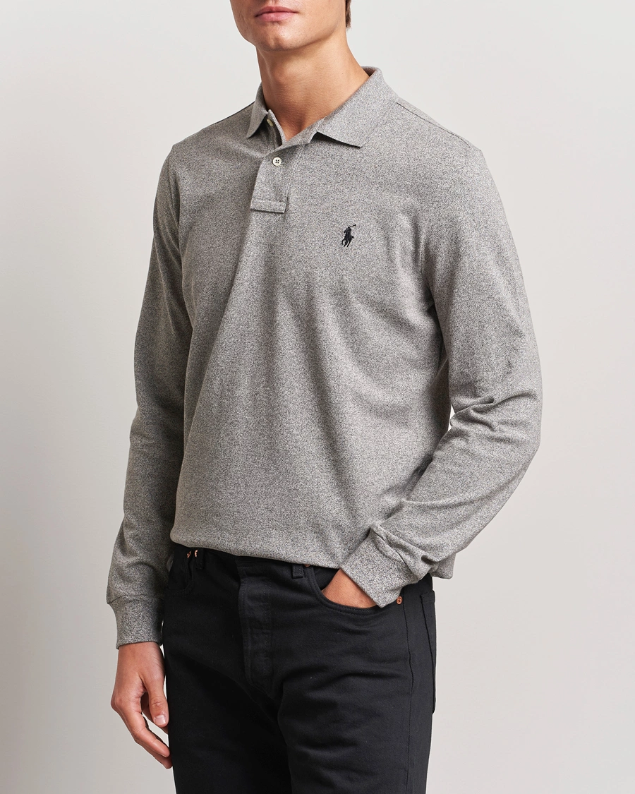 Herre |  | Polo Ralph Lauren | Custom Slim Fit Long Sleeve Polo Canterbury Heather