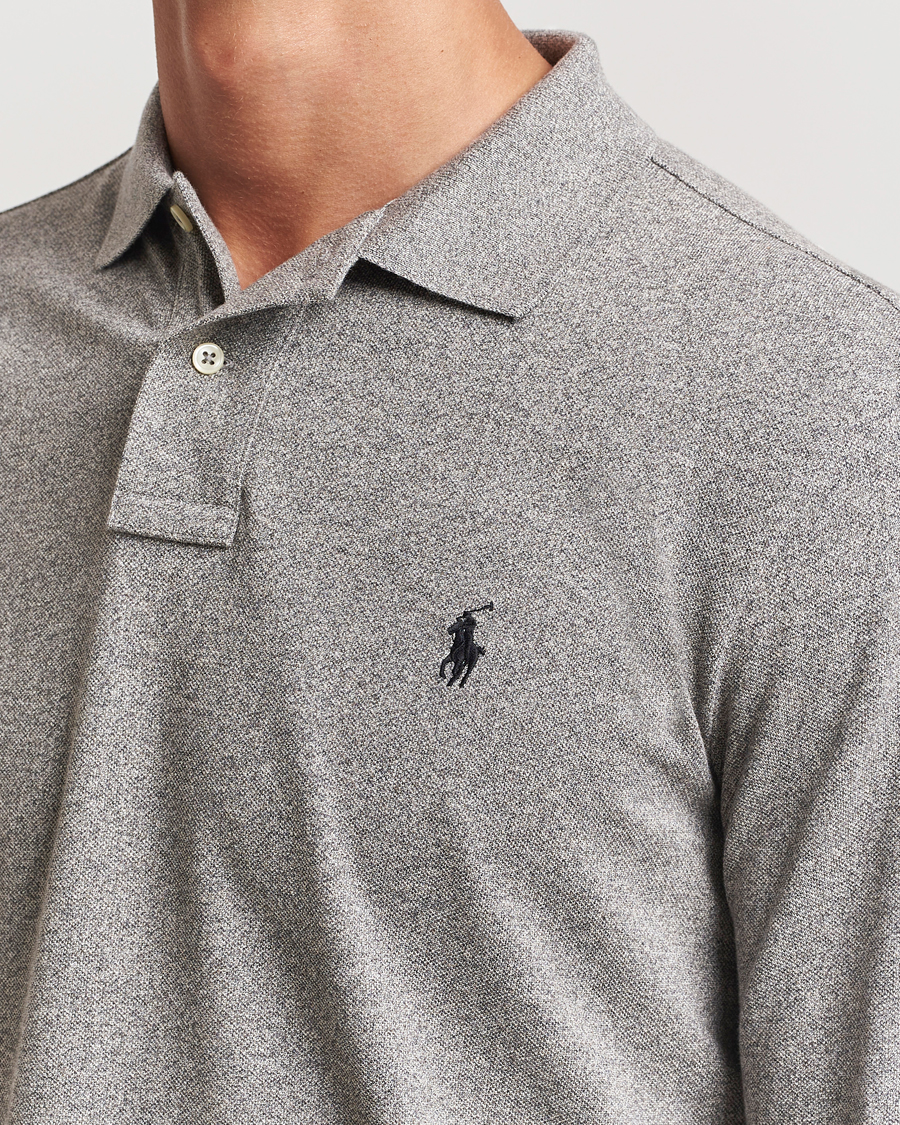 Herre | Polotrøjer | Polo Ralph Lauren | Custom Slim Fit Long Sleeve Polo Canterbury Heather