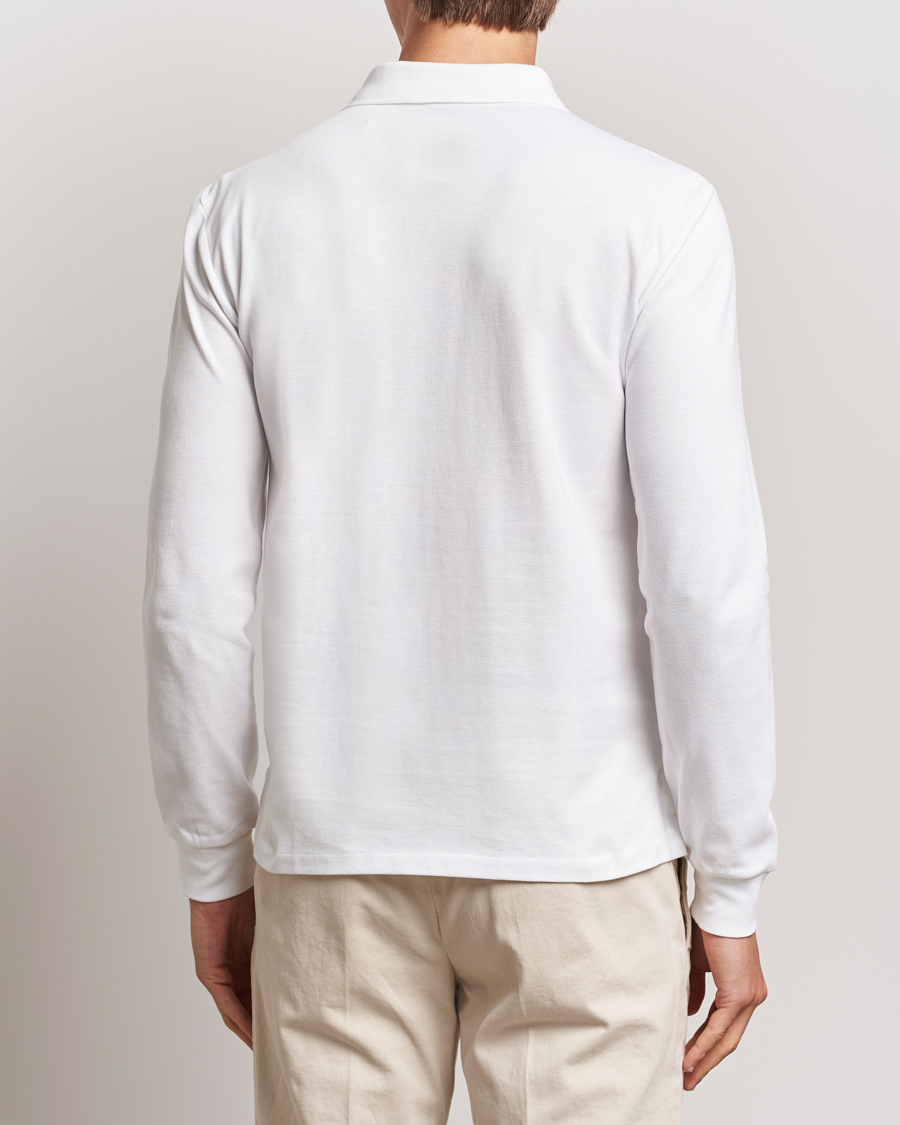 Herre | Polotrøjer | Polo Ralph Lauren | Slim Fit Long Sleeve Polo White