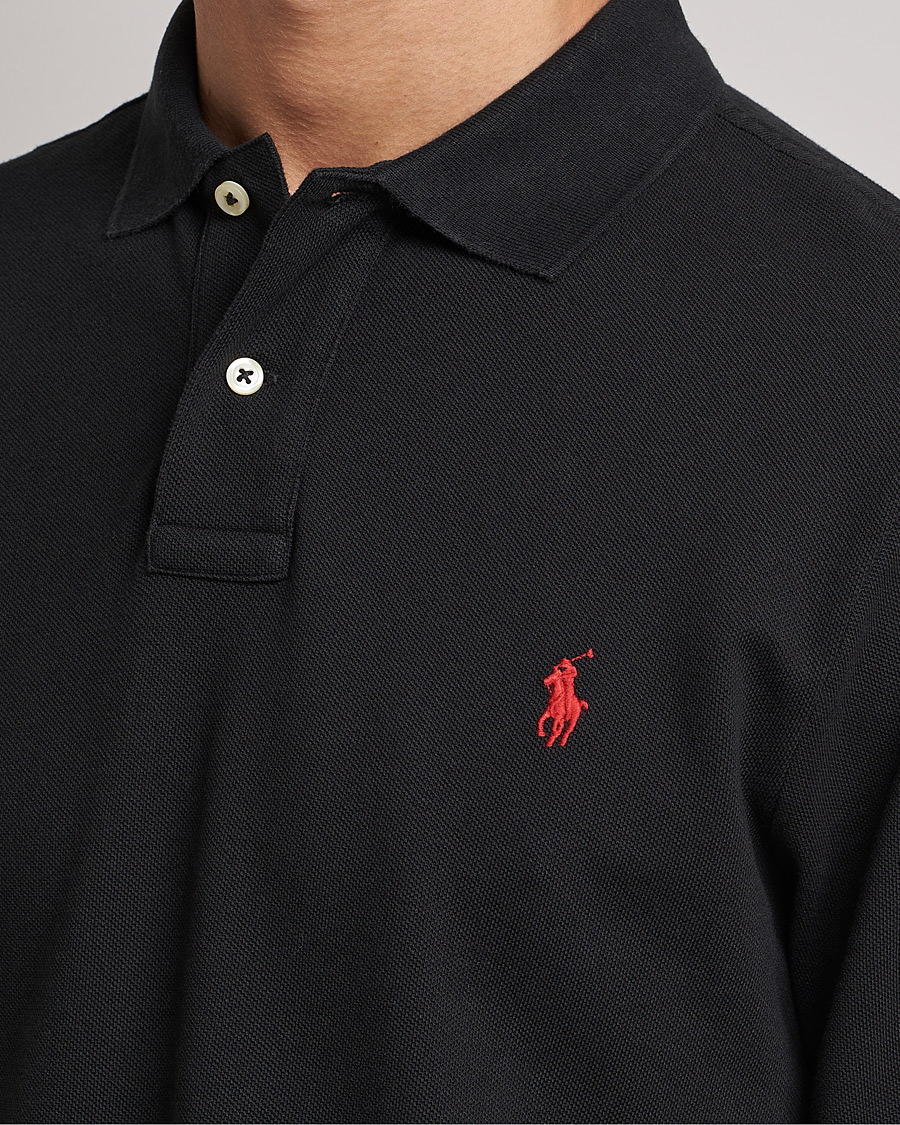Herre | Polotrøjer | Polo Ralph Lauren | Slim Fit Long Sleeve Polo Polo Black