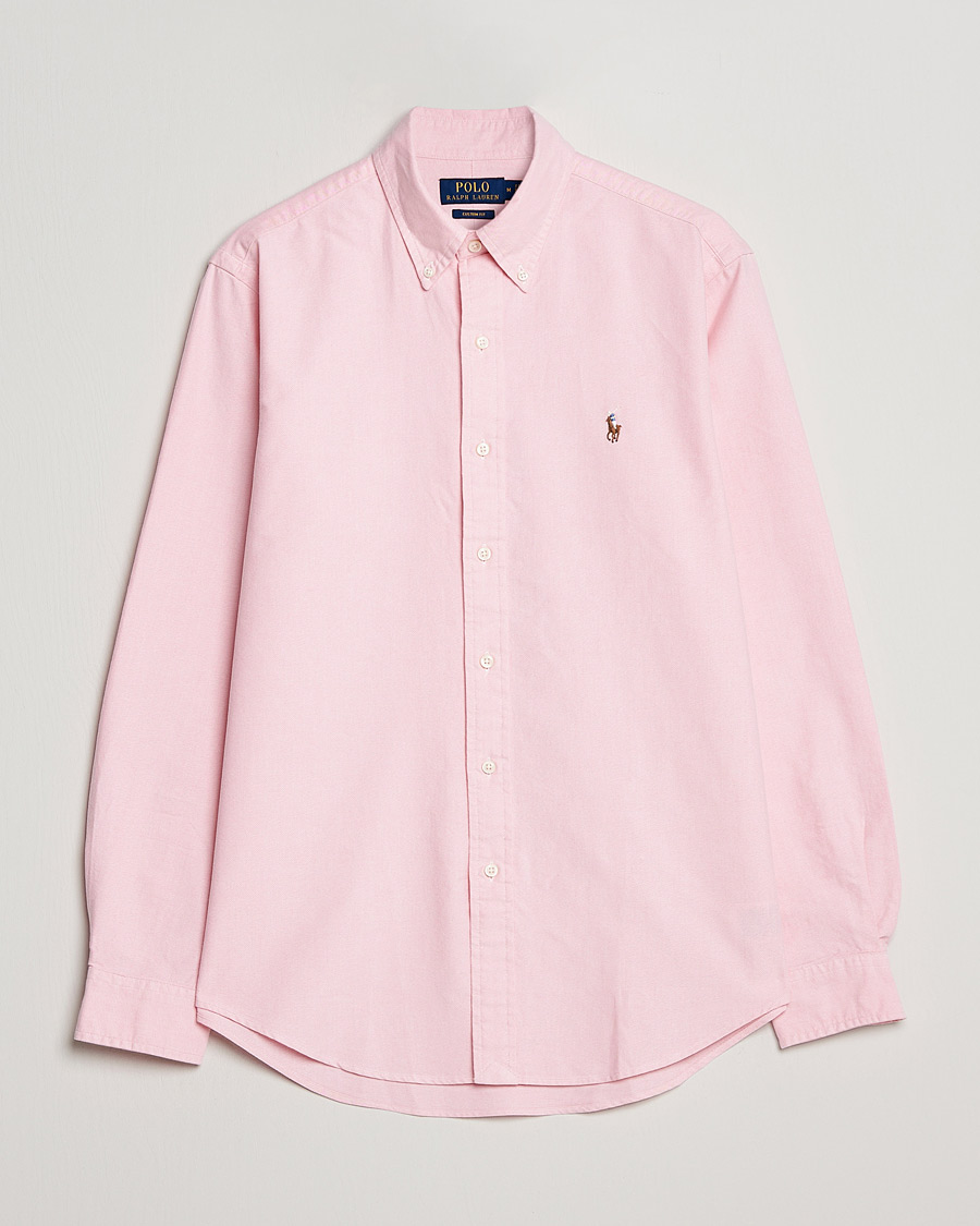 Herre |  | Polo Ralph Lauren | Custom Fit Oxford Shirt Pink