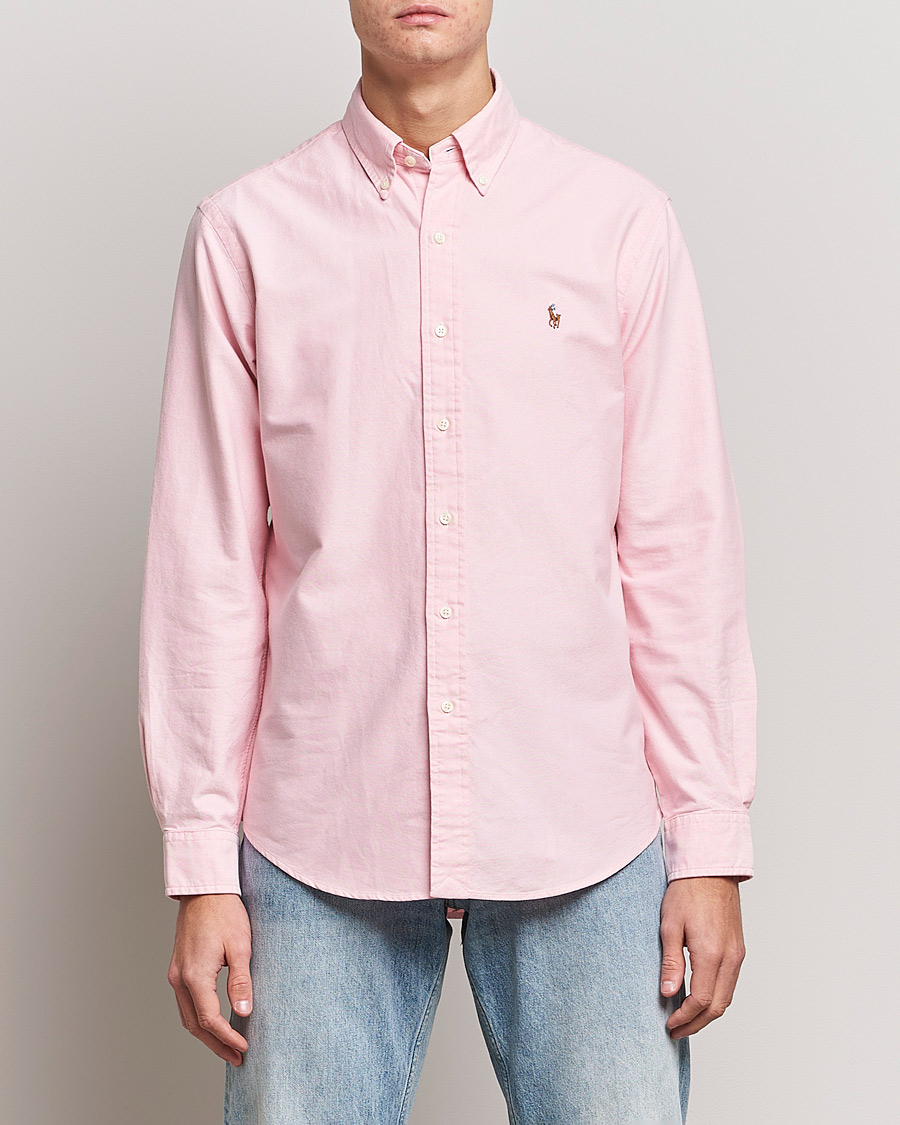 Herre | Skjorter | Polo Ralph Lauren | Custom Fit Oxford Shirt Pink