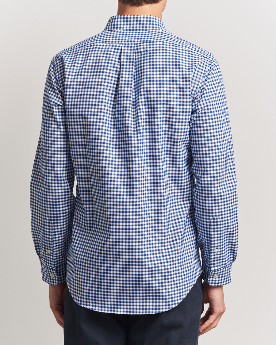 Herre | Skjorter | Polo Ralph Lauren | Custom Fit Oxford Gingham Shirt Blue/White