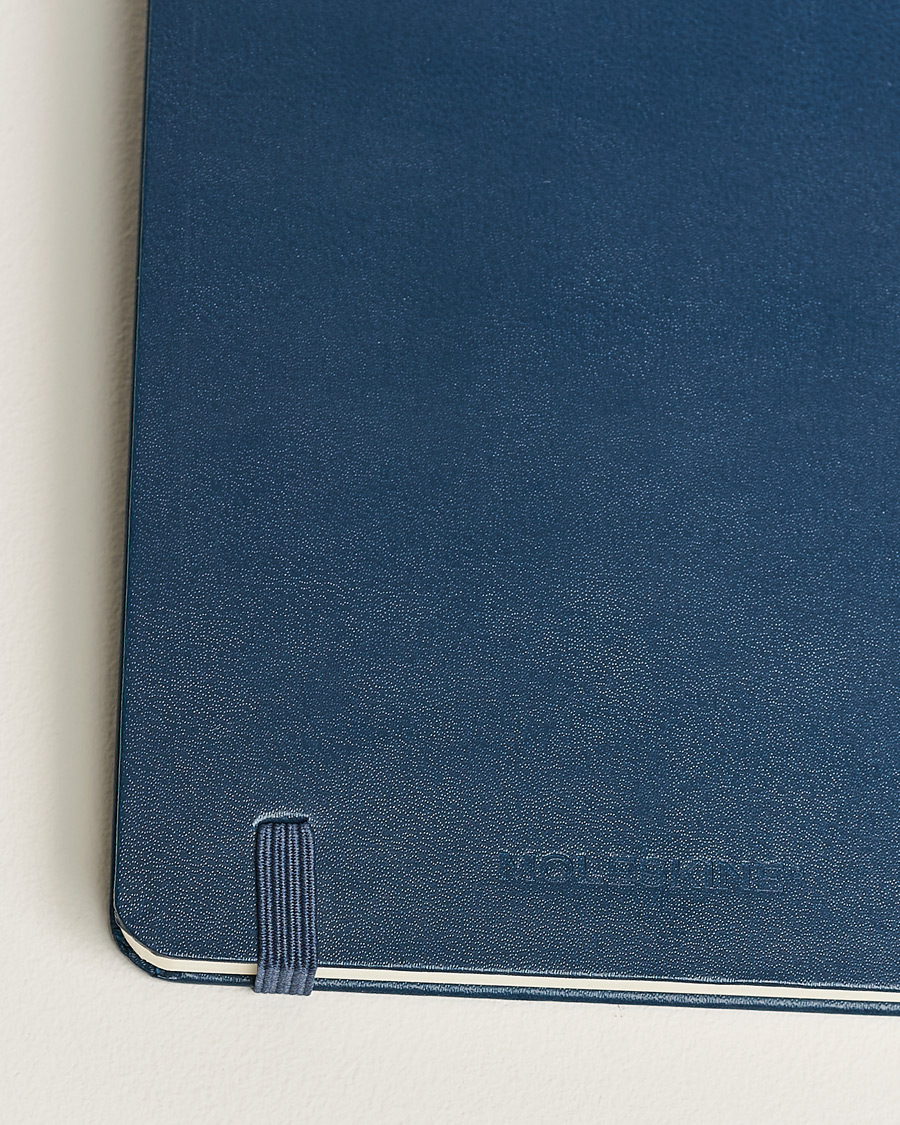 Herre | Notesbøger | Moleskine | Ruled Hard Notebook Large Sapphire Blue
