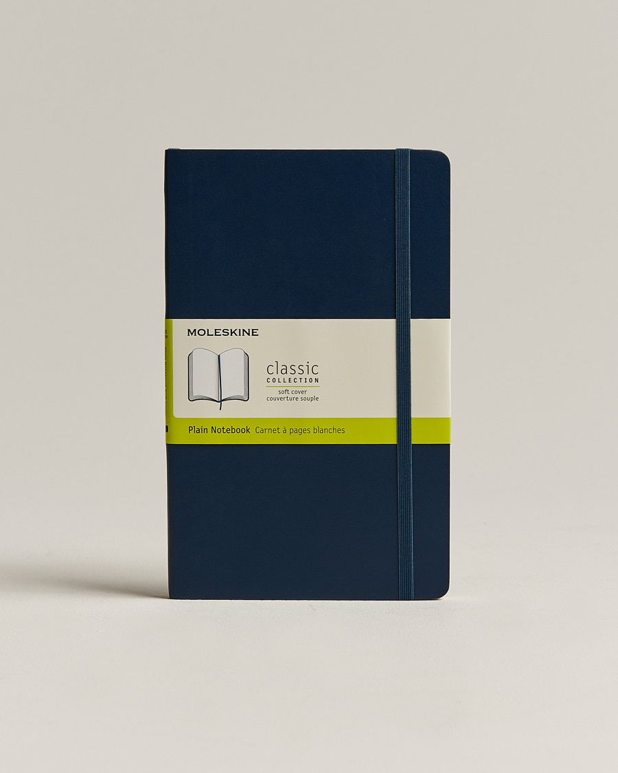 Herre | Moleskine Plain Soft Notebook Large Sapphire Blue | Moleskine | Plain Soft Notebook Large Sapphire Blue