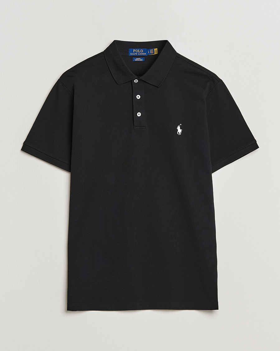 Herre | Polotrøjer | Polo Ralph Lauren | Slim Fit Stretch Polo Black