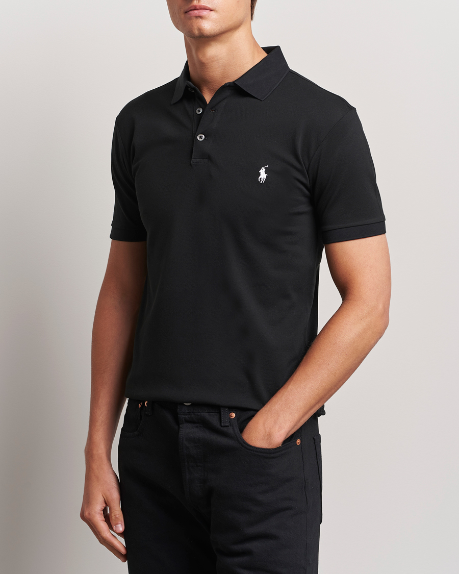 Herre |  | Polo Ralph Lauren | Slim Fit Stretch Polo Black