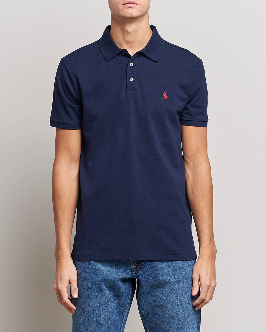 Herre | Polotrøjer | Polo Ralph Lauren | Slim Fit Stretch Polo Refined Navy
