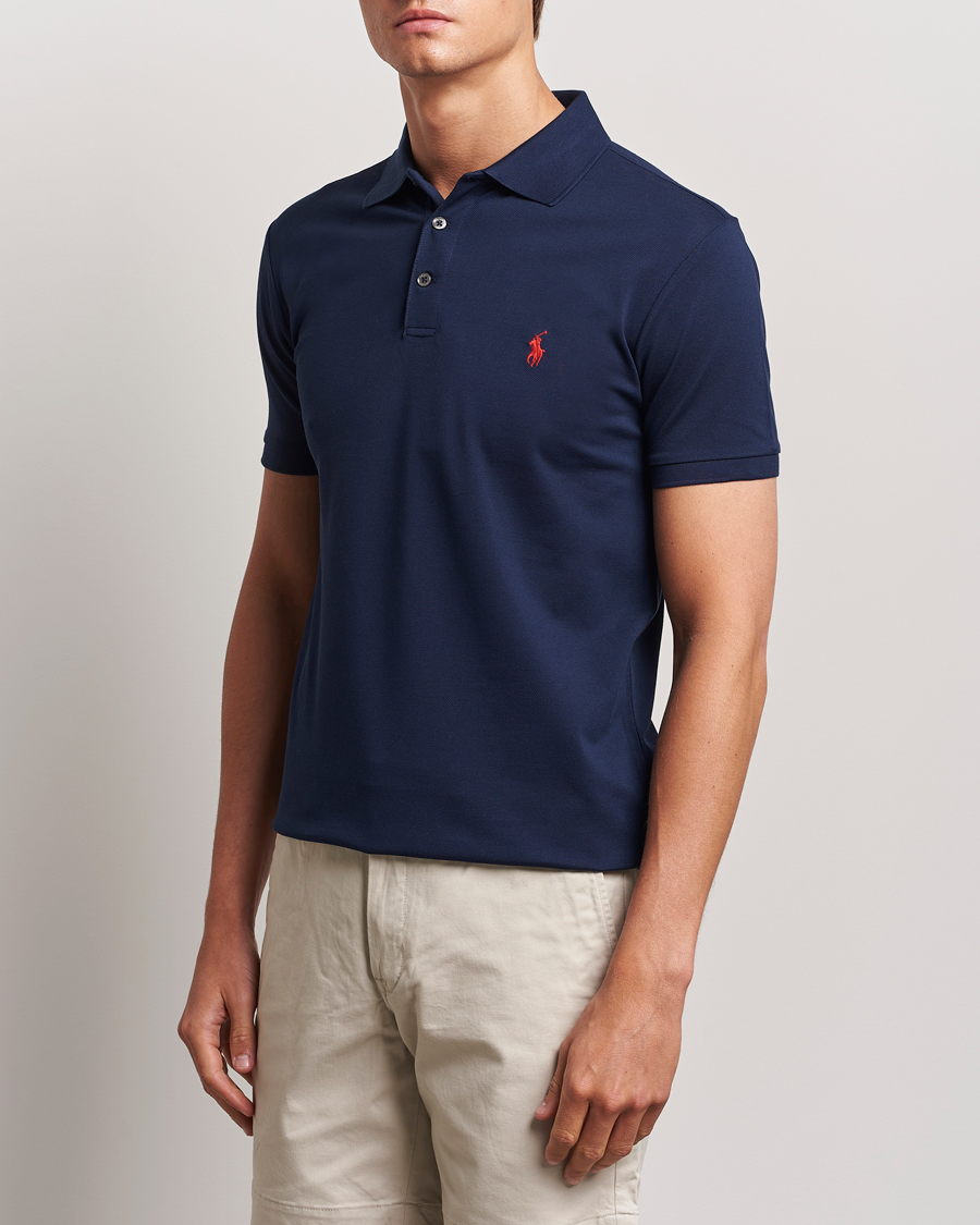 Herre | Kortermet piké | Polo Ralph Lauren | Slim Fit Stretch Polo Refined Navy