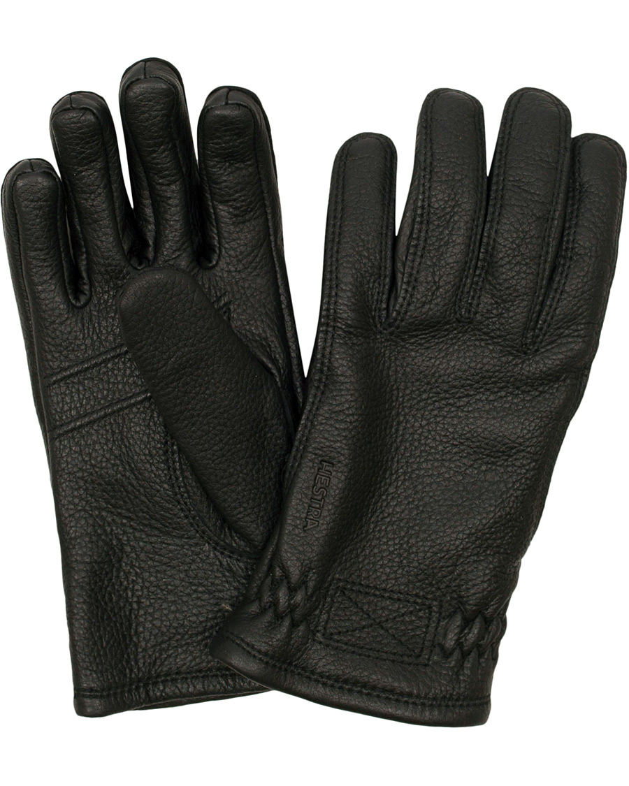 Herre | Hestra Särna Fleece Liner Elkskin Glove Black | Hestra | Särna Fleece Liner Elkskin Glove Black