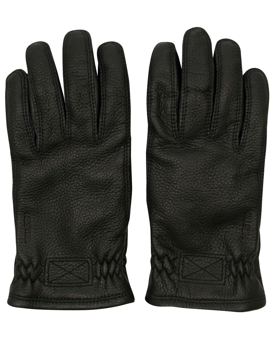 Herre | Hestra Särna Fleece Liner Elkskin Glove Black | Hestra | Särna Fleece Liner Elkskin Glove Black