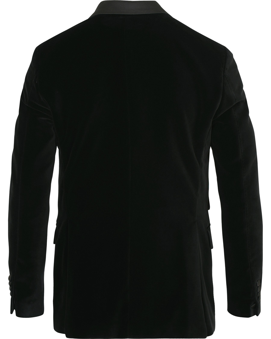 Herre | Blazere & jakker | Morris Heritage | Tuxedo Velvet Shawl Collar Double Breasted Blazer Black