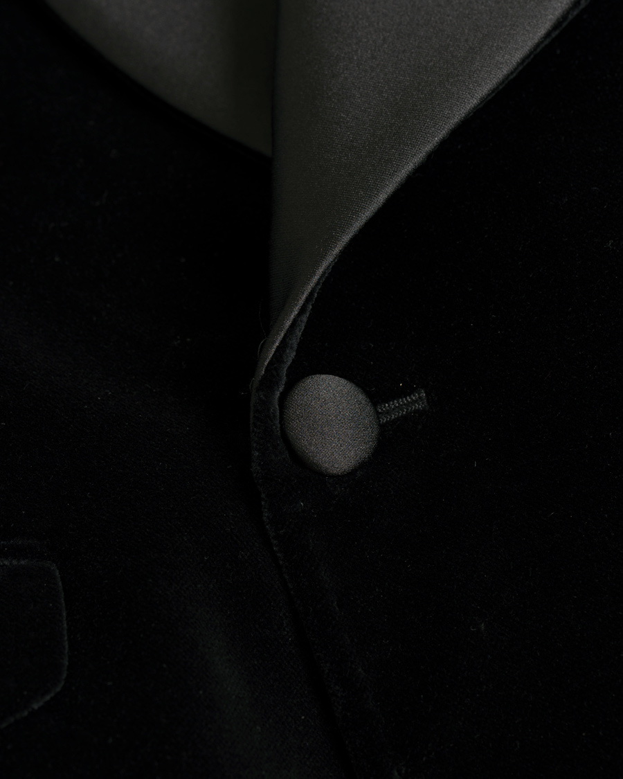 Herre | Blazere & jakker | Morris Heritage | Tuxedo Velvet Shawl Collar Double Breasted Blazer Black
