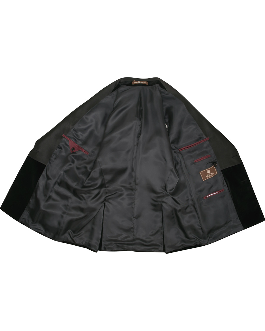 Herre | Blazere & jakker | Morris Heritage | Tuxedo Velvet Shawl Collar Double Breasted Blazer Black