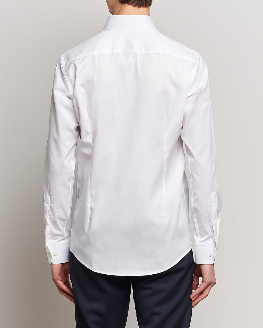 Herre | Skjorter | Eton | Slim Fit Twill Cut Away Shirt White