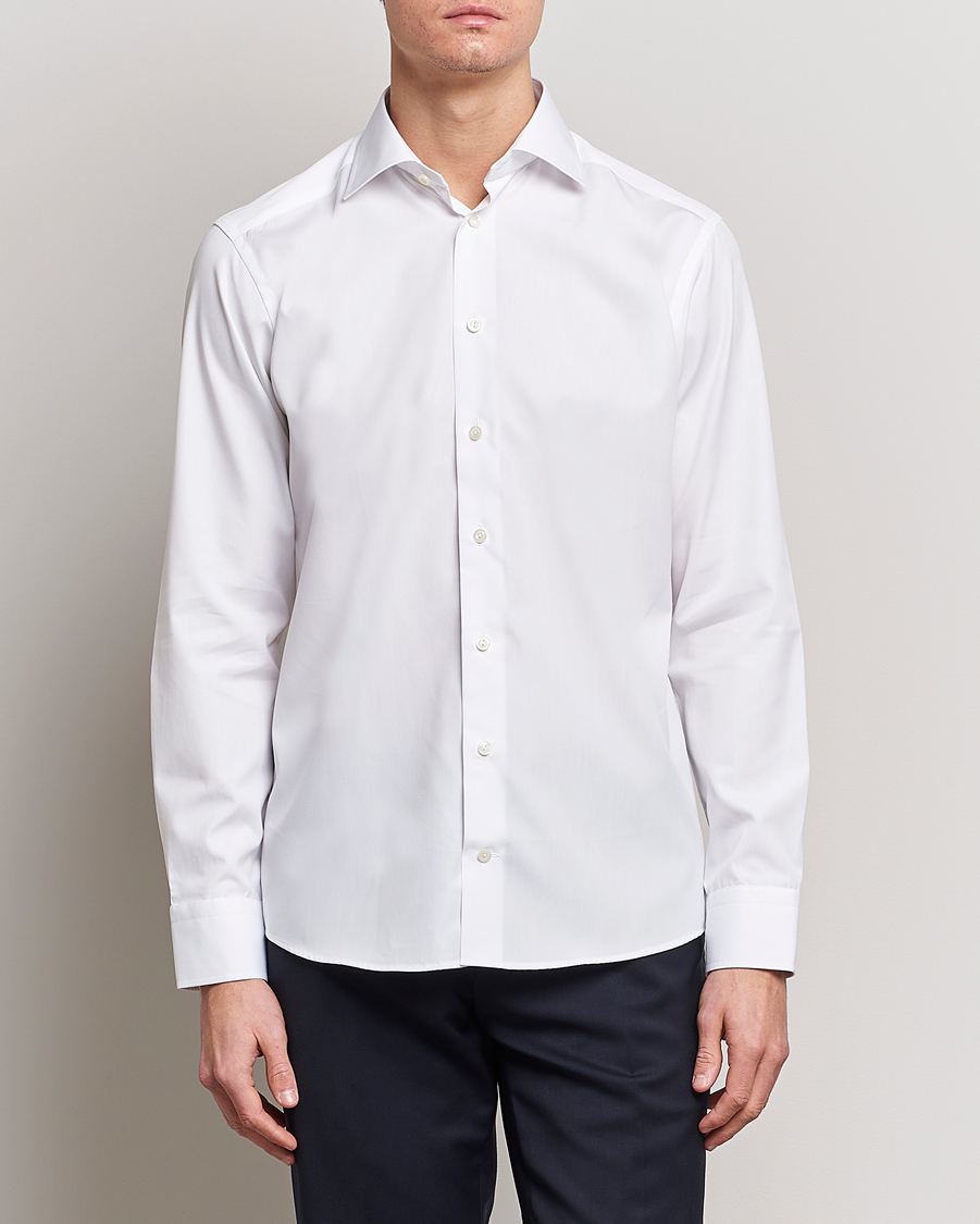 Herre | Businessskjorter | Eton | Slim Fit Poplin Shirt White