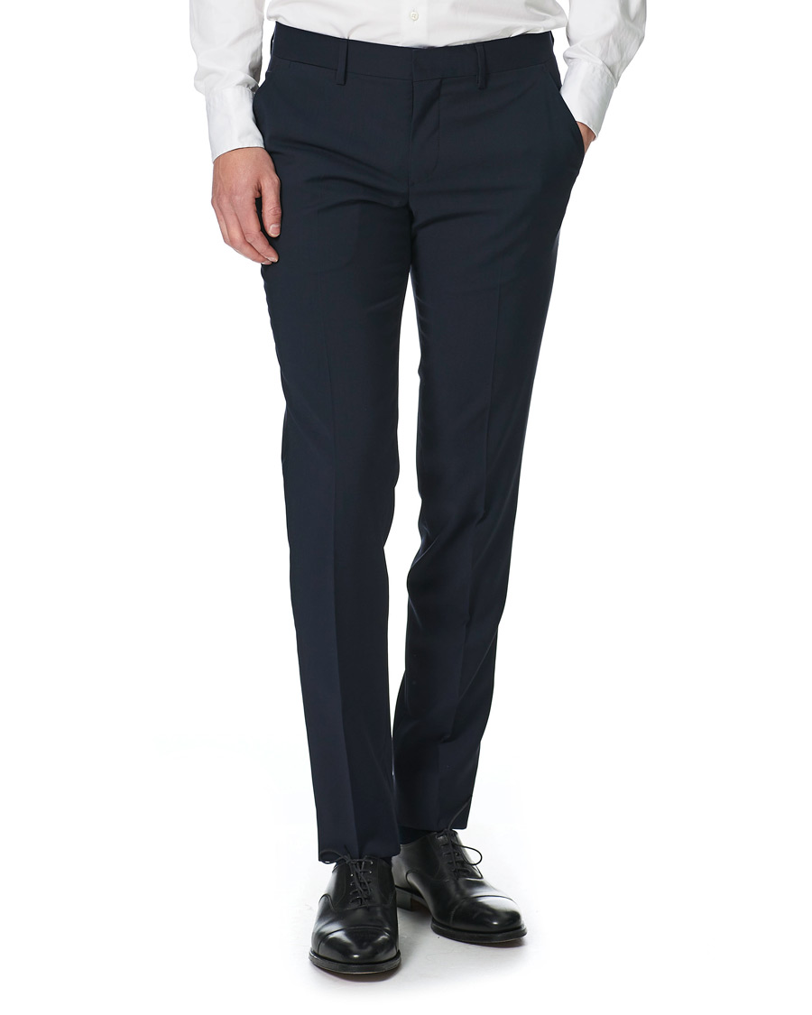 Herre | Bukser | J.Lindeberg | Paulie Comfort Wool Trousers Navy