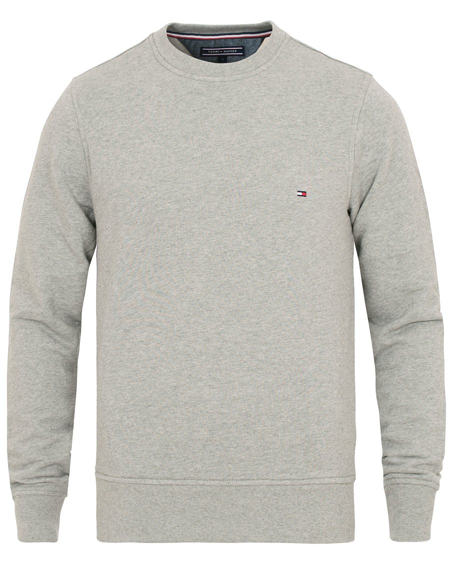 Herre | Trøjer | Tommy Hilfiger | Cotton Crew Neck Sweatshirt Cloud Heather