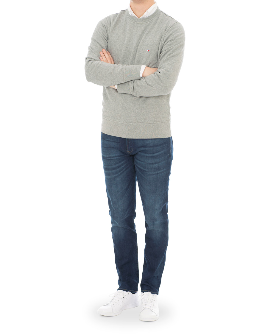 Herre | Trøjer | Tommy Hilfiger | Cotton Crew Neck Sweatshirt Cloud Heather