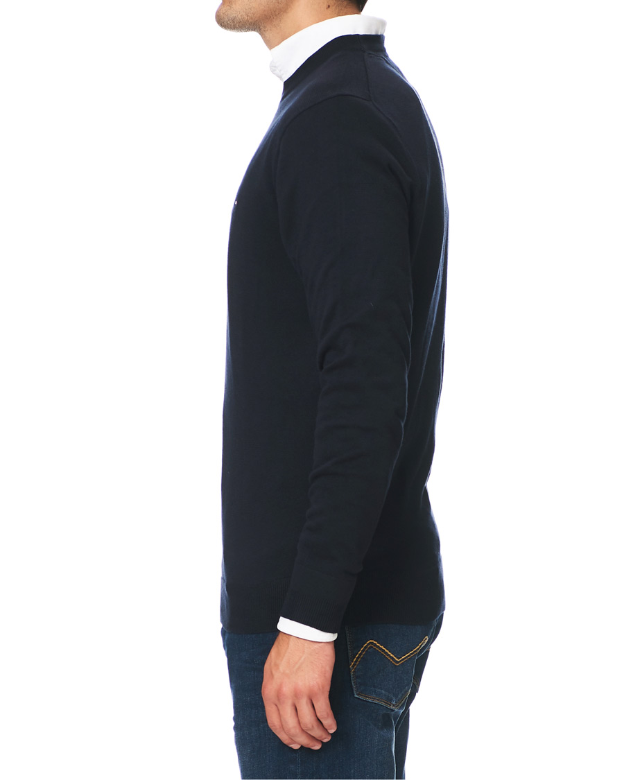 Herre | Trøjer | Tommy Hilfiger | Cotton/Silk Crew Neck Pullover Sky Captain