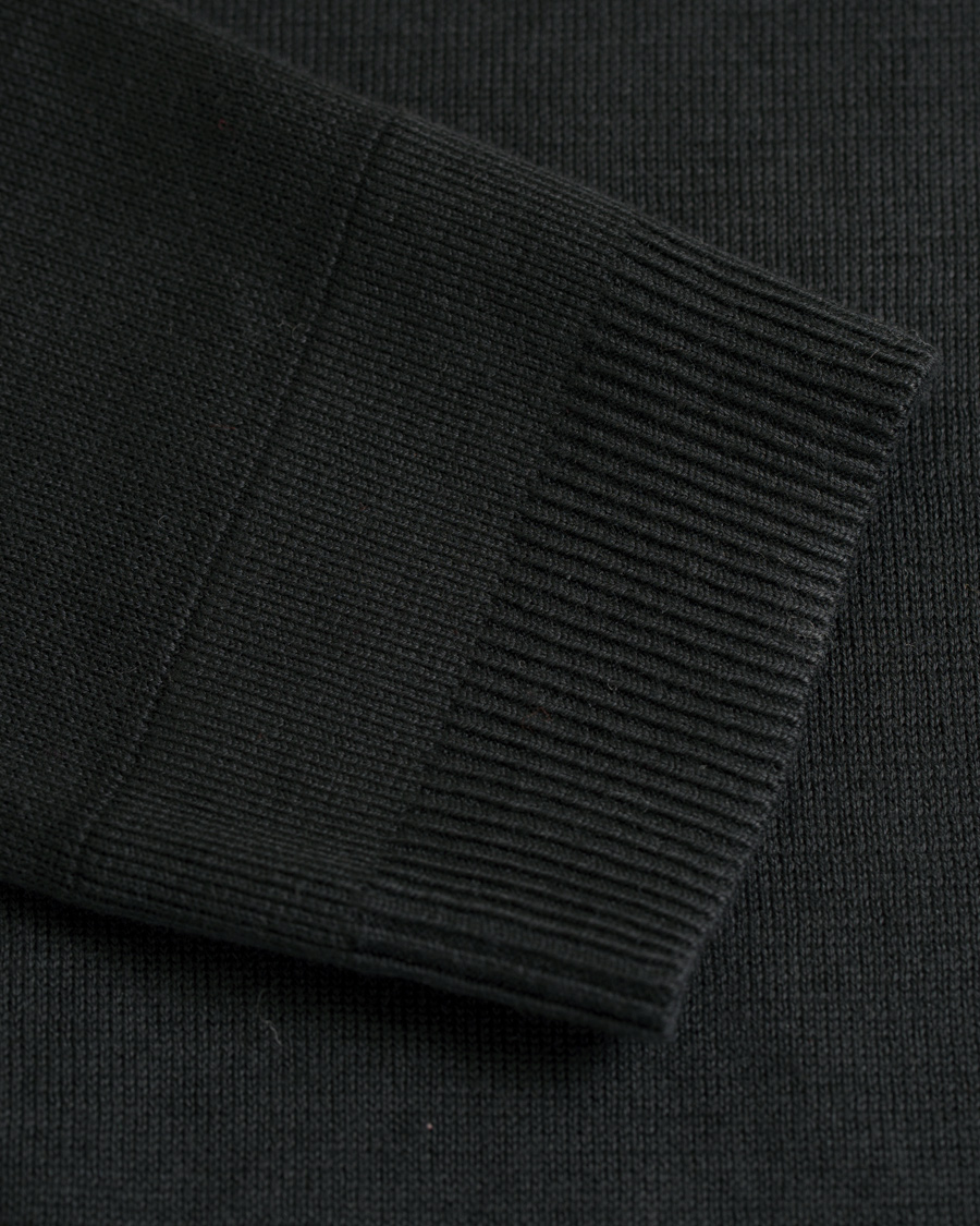 Herre | Trøjer | Tommy Hilfiger | Cotton/Silk V-Neck Pullover Flag Black