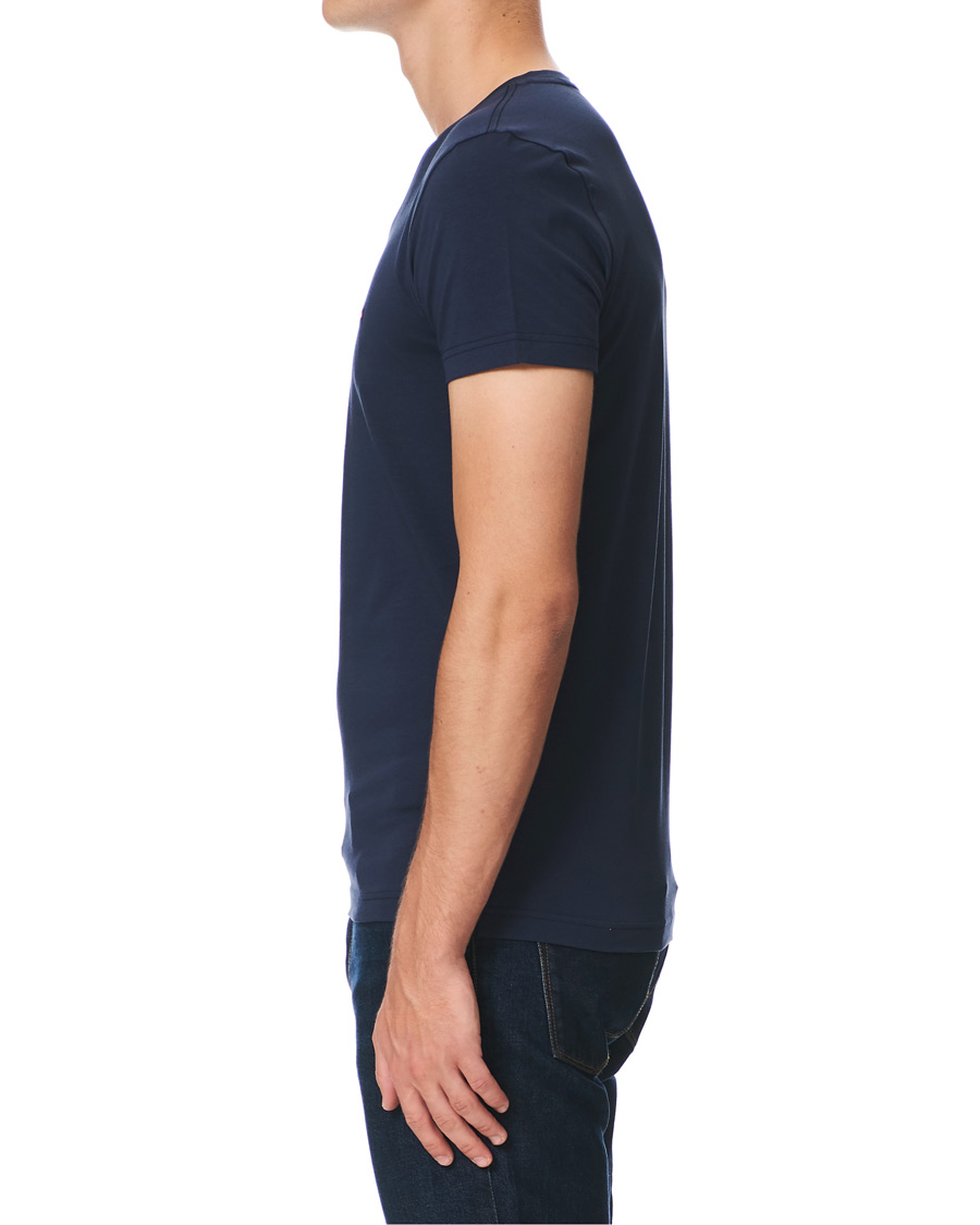 Herre | T-Shirts | Tommy Hilfiger | Slim Fit Stretch V-Neck Tee Navy Blazer