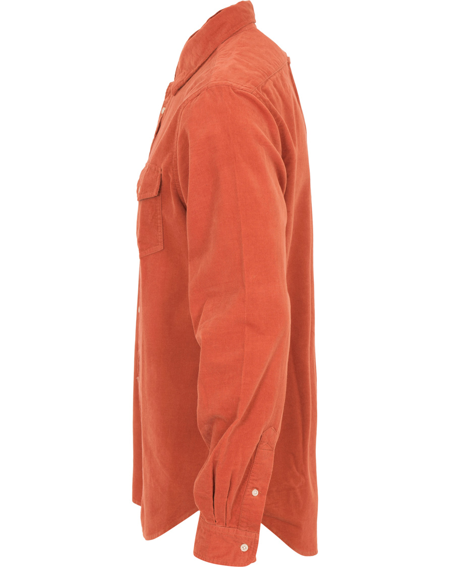 Herre | Skjorter | WACAY | Gusto Baby Cord Shirt Coral