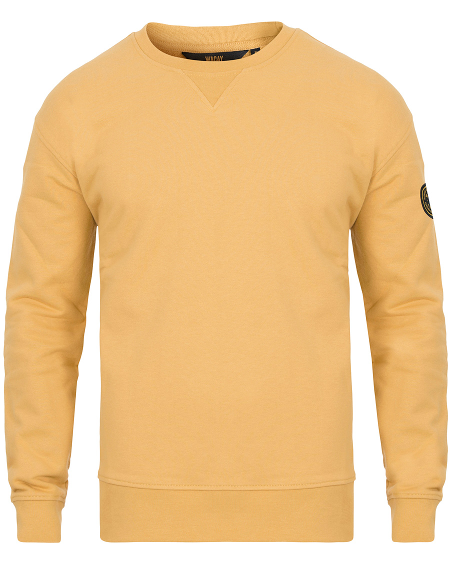 Herre | Trøjer | WACAY | Badge Sweatshirts Faded Yellow