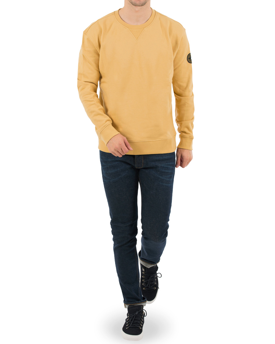 Herre | Trøjer | WACAY | Badge Sweatshirts Faded Yellow