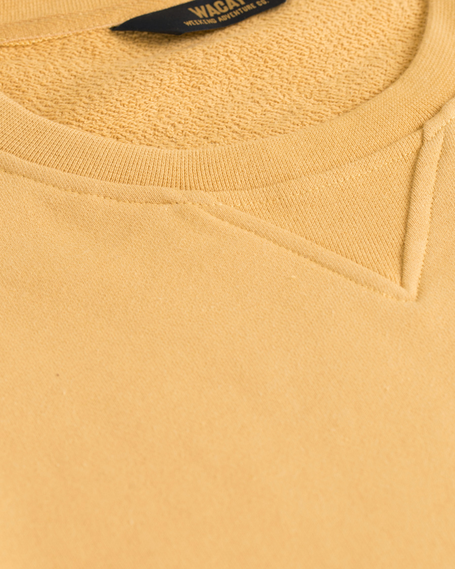 Herre | Trøjer | WACAY | Badge Sweatshirts Faded Yellow