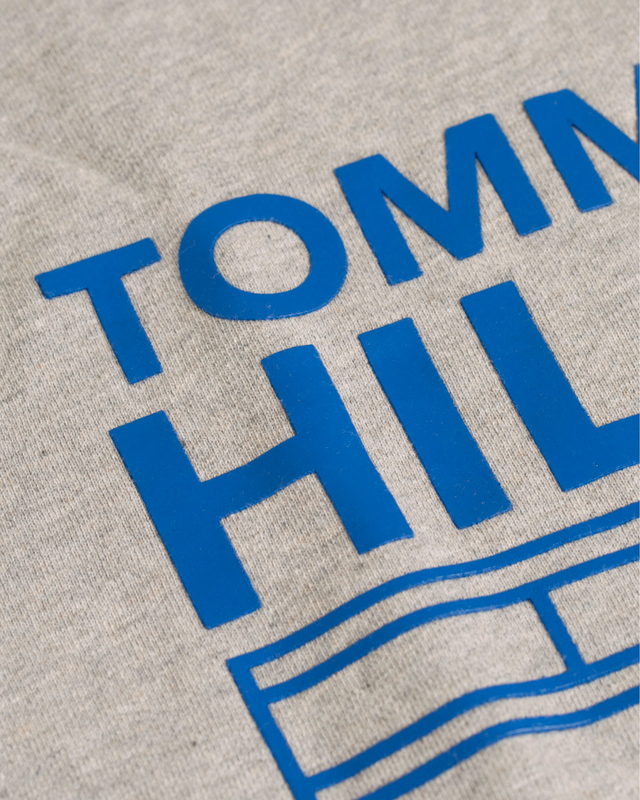Herre | Trøjer | Tommy Hilfiger Denim | Branded Logo Hoodie Grey