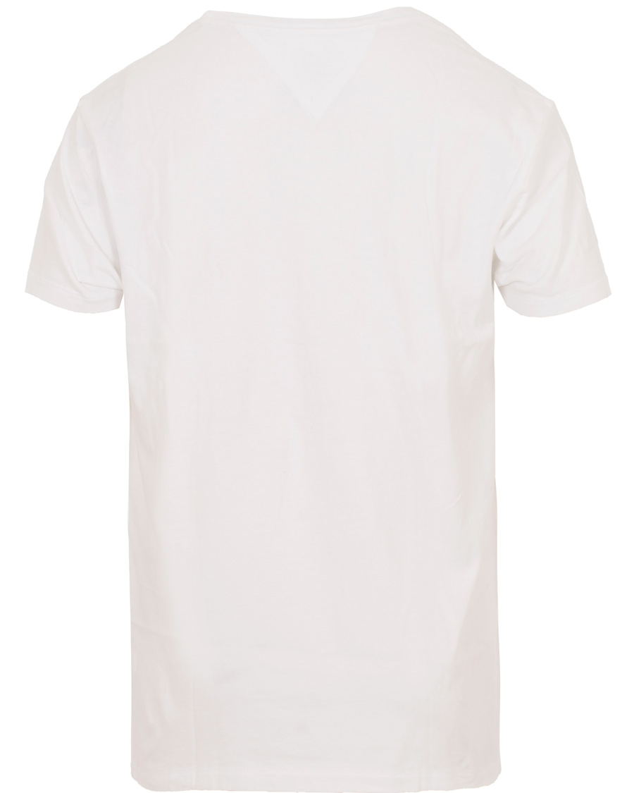 Herre | T-Shirts | Tommy Hilfiger Denim | Logo Crew Neck Tee White