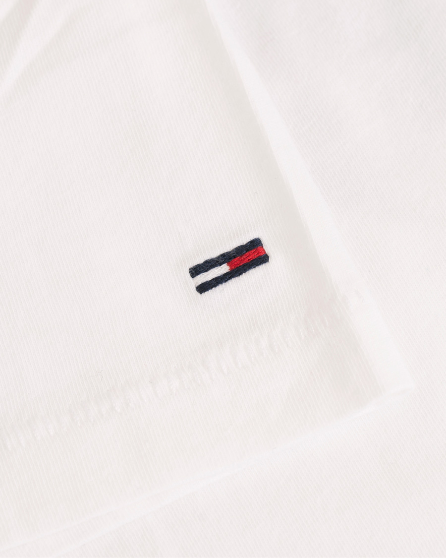 Herre | T-Shirts | Tommy Hilfiger Denim | Logo Crew Neck Tee White