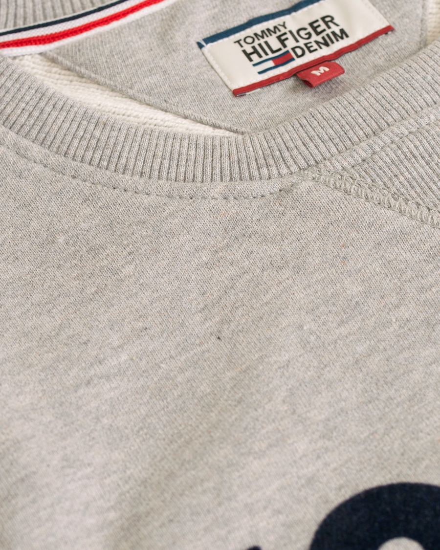 Herre | Trøjer | Tommy Hilfiger Denim | Logo Crew Neck Sweatshirt Grey